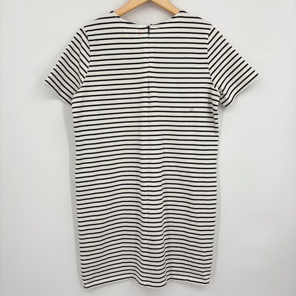 Chinti & Parker Black White Striped Sheath Dress Size Small, Nautical Resortwear - Picture 2 of 11